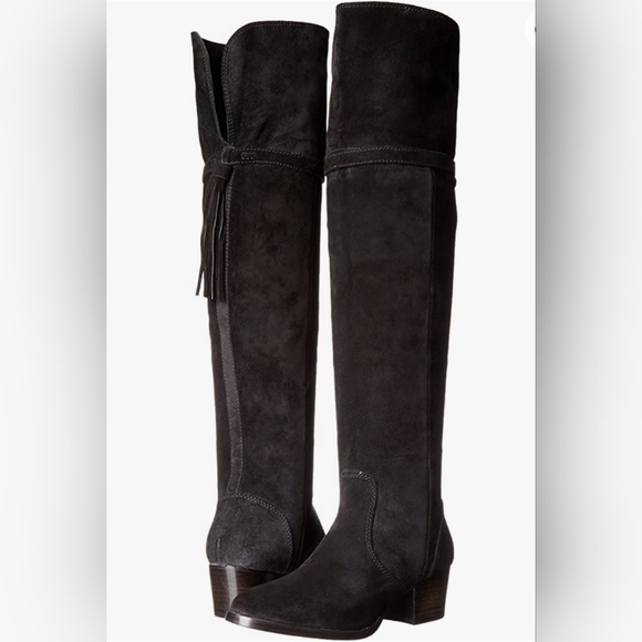 Frye Shoes - Frye Clara Tassel OTK Suede Boots